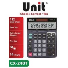 Unit cx-240t check/correct/tax